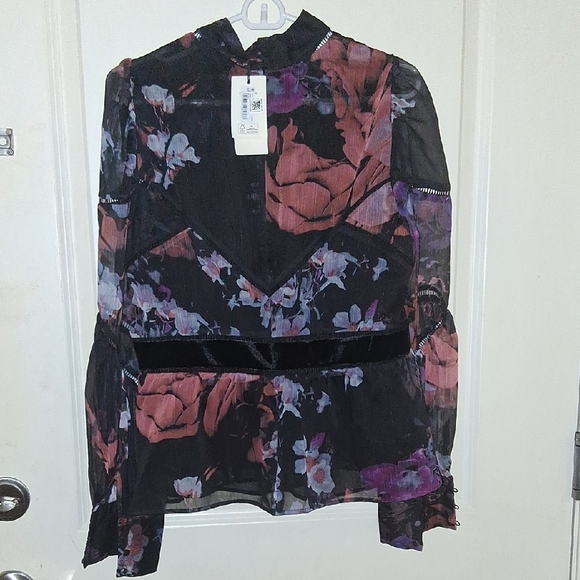 Ted Baker Multicolor Floral Top - Picture 2 of 4